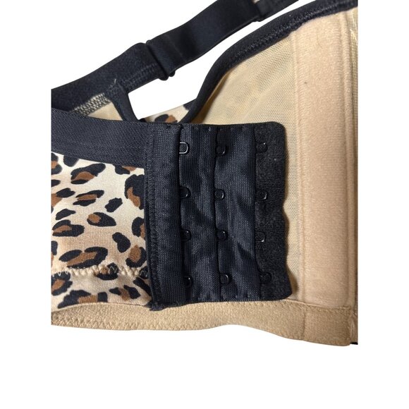 Cacique Bra Size 44 H Full Coverage Animal Leopard Print Padded Underwire Lace - Picture 8 of 8